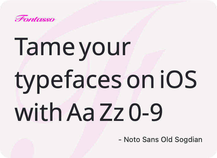 Noto Sans Old Sogdian specimen