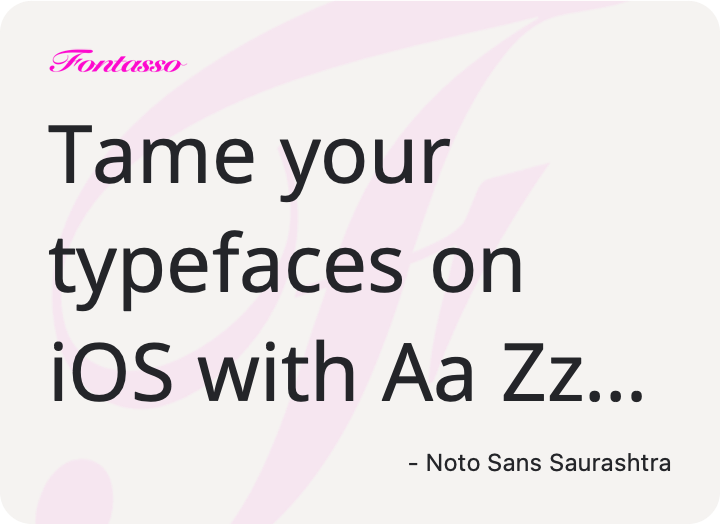 Noto Sans Saurashtra specimen