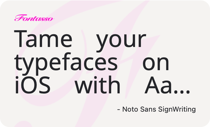 Noto Sans SignWriting specimen
