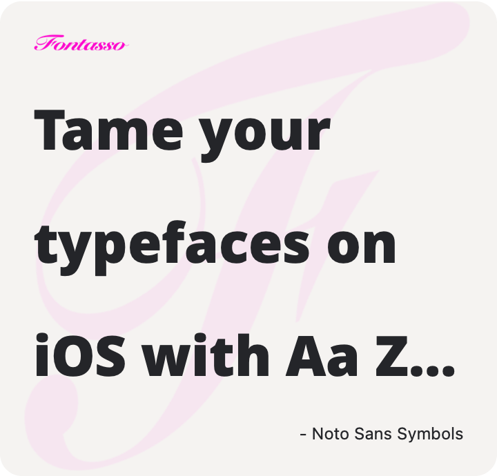 Noto Sans Symbols specimen