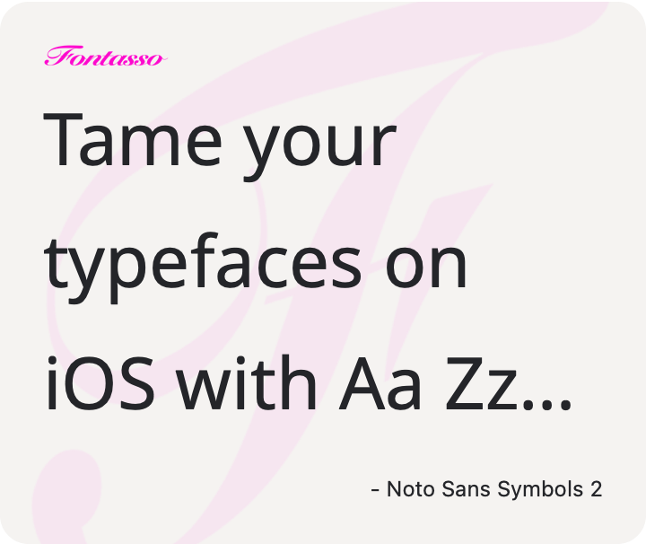 Noto Sans Symbols 2 specimen