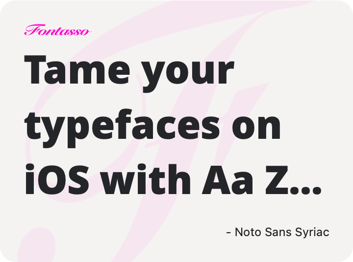 Noto Sans Syriac specimen