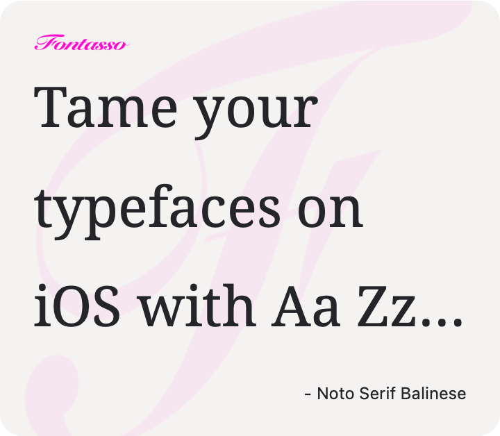 Noto Serif Balinese specimen