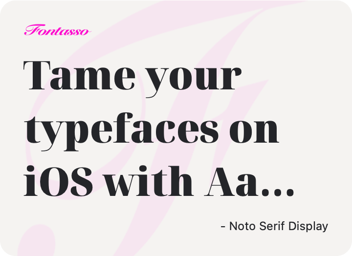 Noto Serif Display specimen