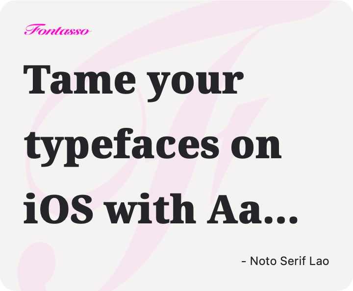 Noto Serif Lao specimen