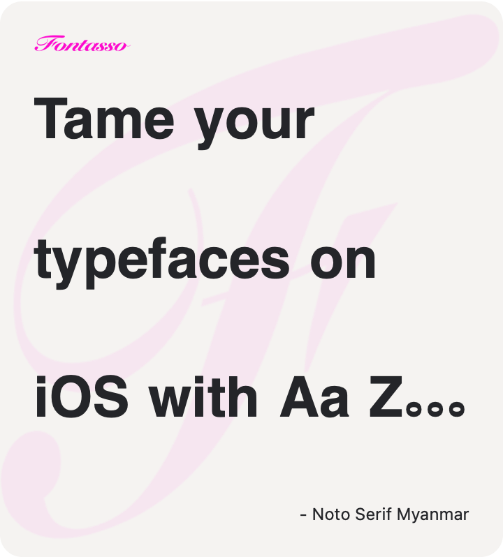 Noto Serif Myanmar specimen
