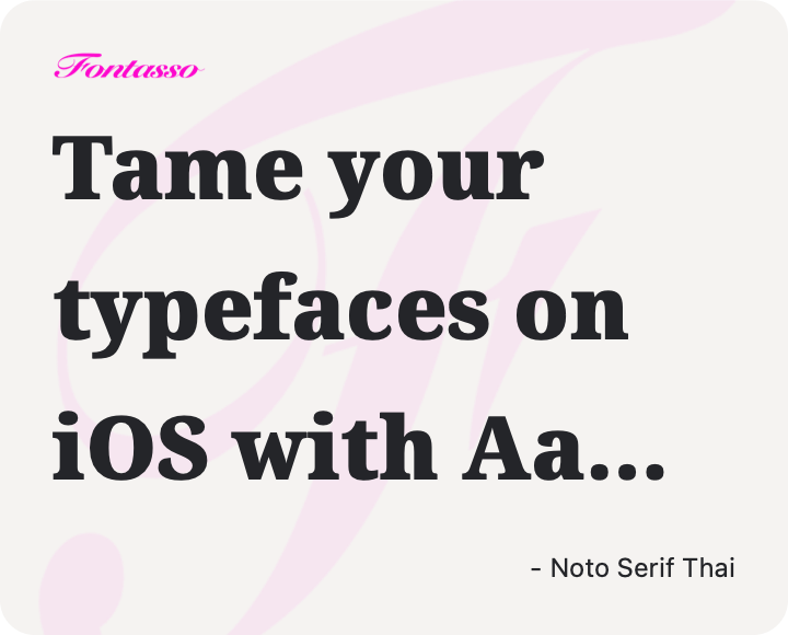 Noto Serif Thai specimen