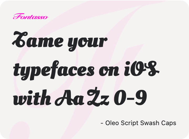 Oleo Script Swash Caps specimen