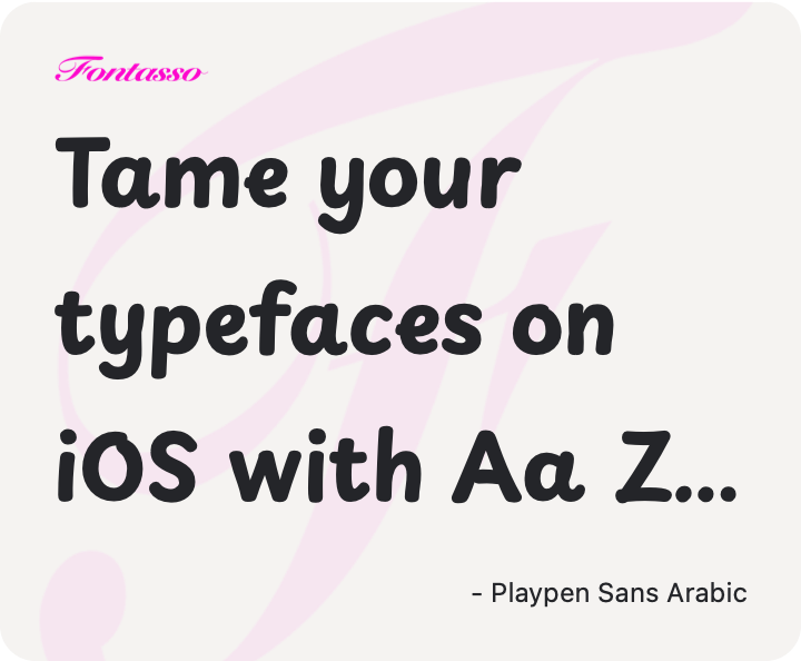Playpen Sans Arabic specimen