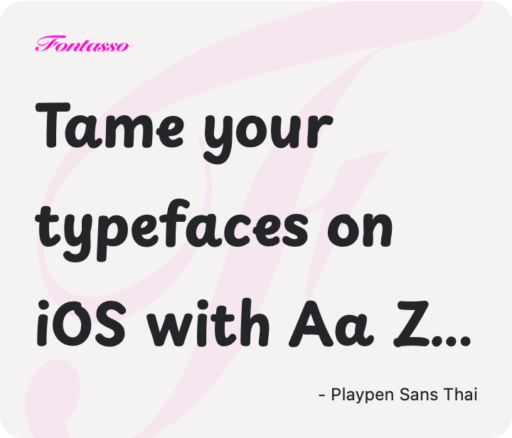 Playpen Sans Thai specimen