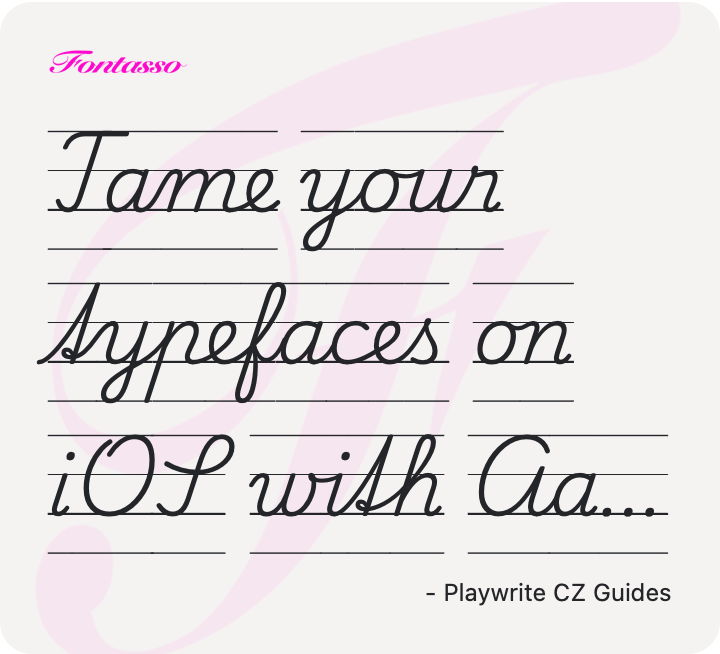Playwrite CZ Guides specimen