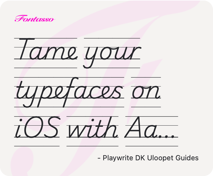 Playwrite DK Uloopet Guides specimen