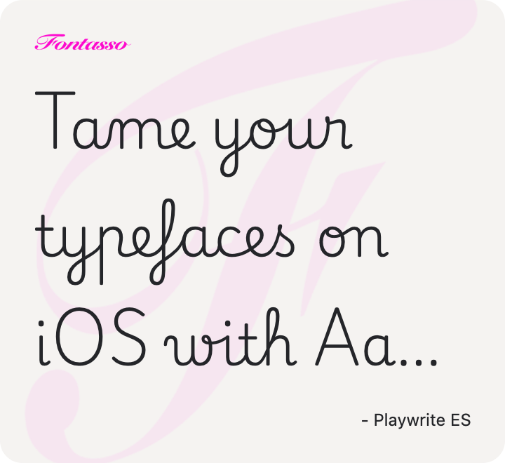 Playwrite ES specimen