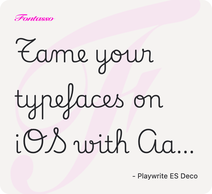 Playwrite ES Deco specimen