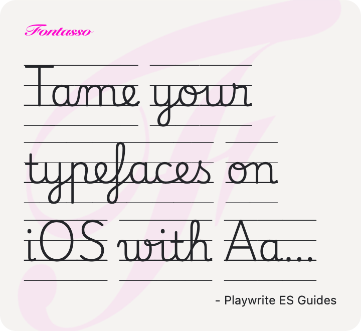 Playwrite ES Guides specimen