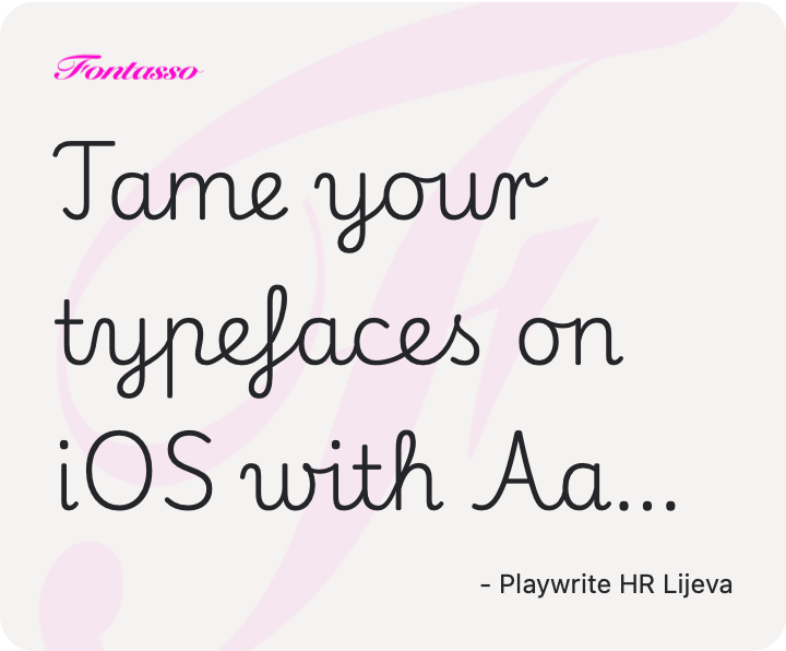 Playwrite HR Lijeva specimen