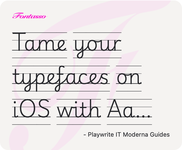 Playwrite IT Moderna Guides specimen