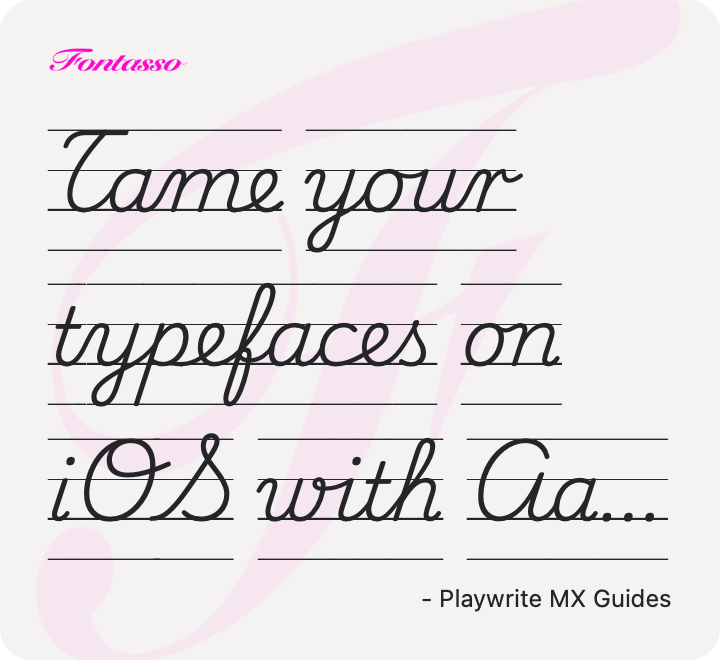 Playwrite MX Guides specimen