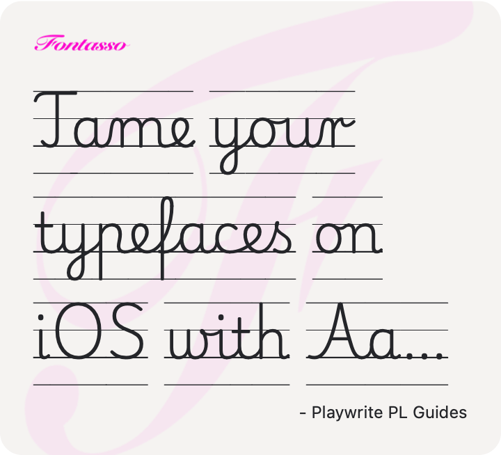 Playwrite PL Guides specimen