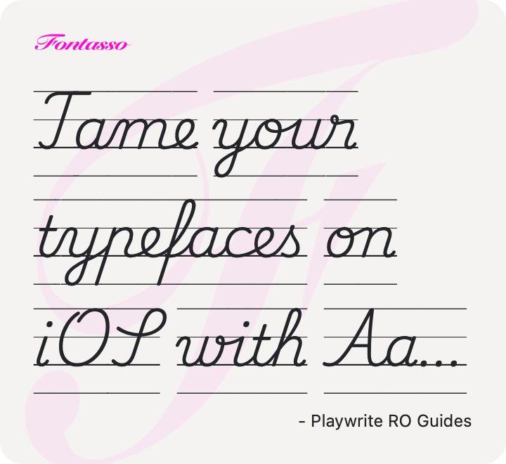 Playwrite RO Guides specimen