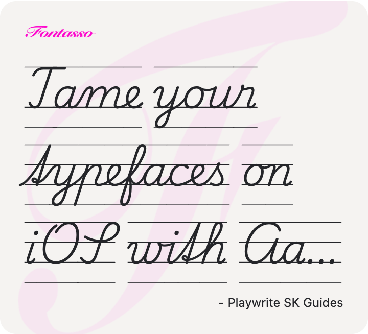 Playwrite SK Guides specimen