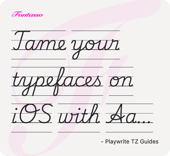 Playwrite TZ Guides specimen
