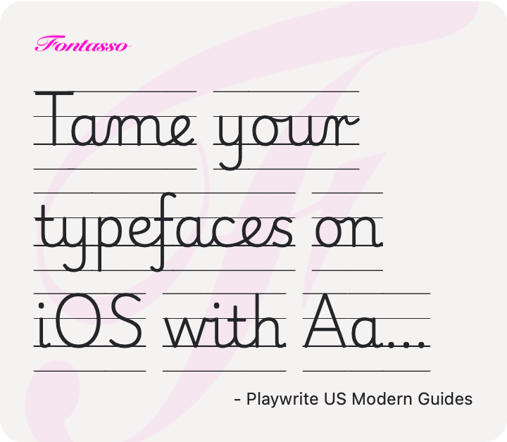 Playwrite US Modern Guides specimen