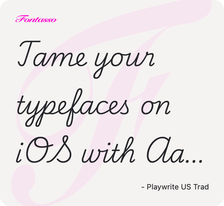Playwrite US Trad specimen