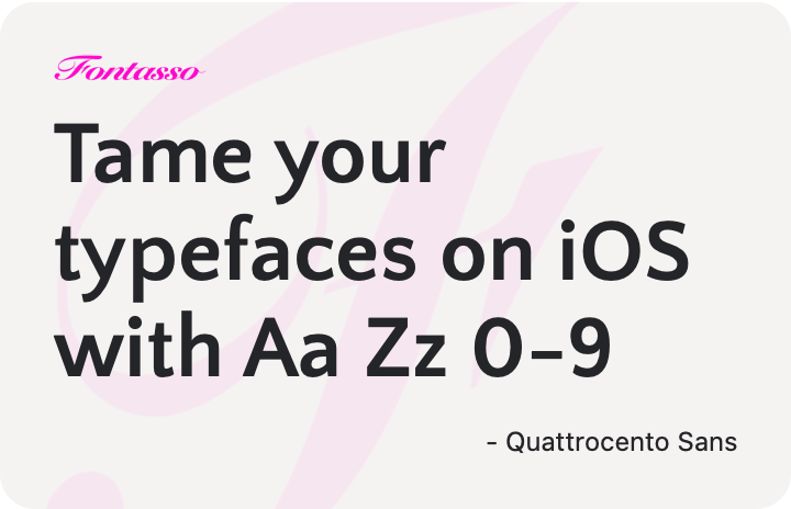Quattrocento Sans specimen