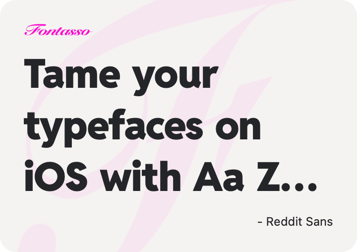 Reddit Sans specimen