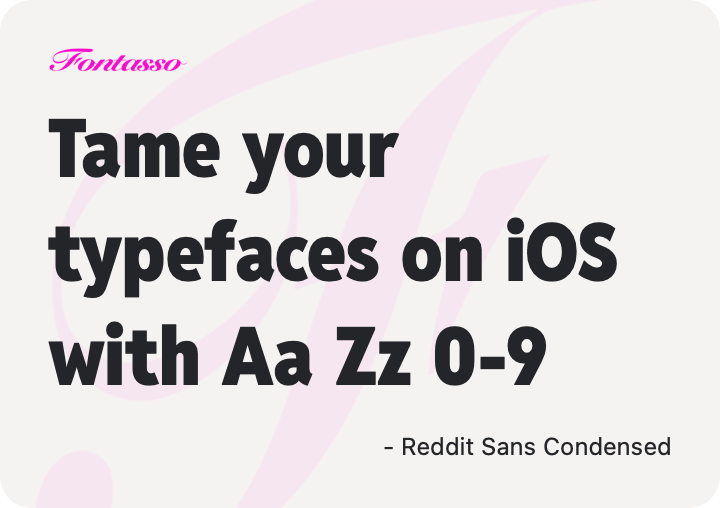 Reddit Sans Condensed specimen