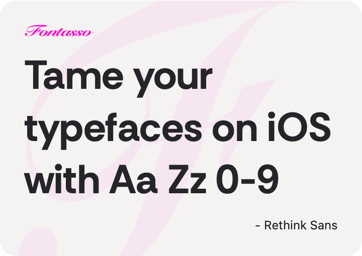 Rethink Sans specimen