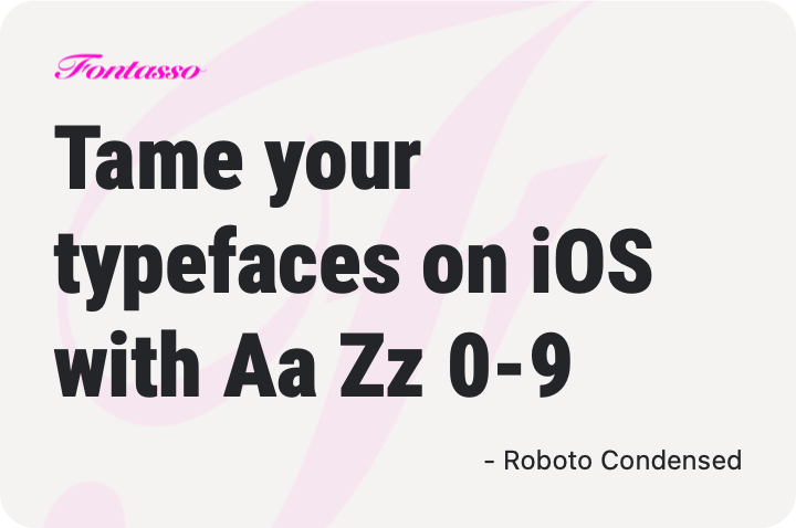 Roboto Condensed specimen