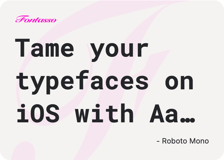 Roboto Mono specimen