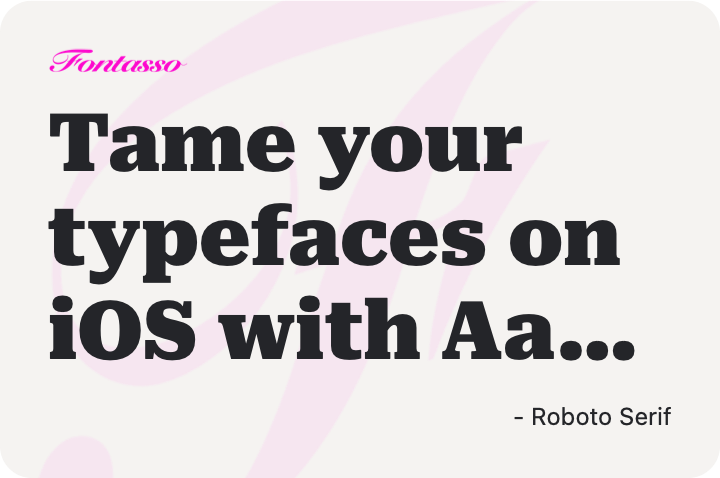 Roboto Serif specimen