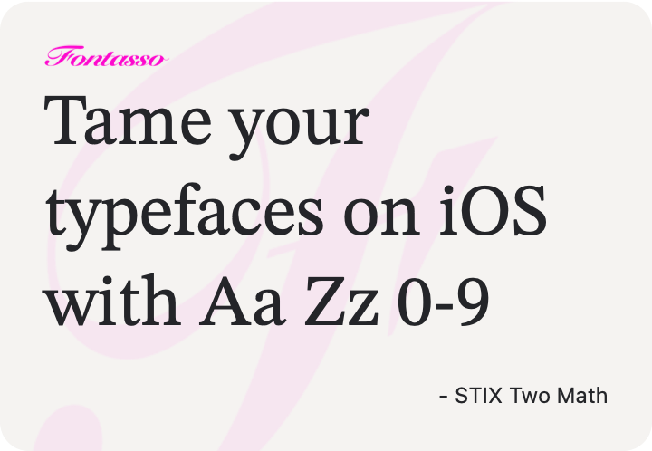 STIX Two Math specimen