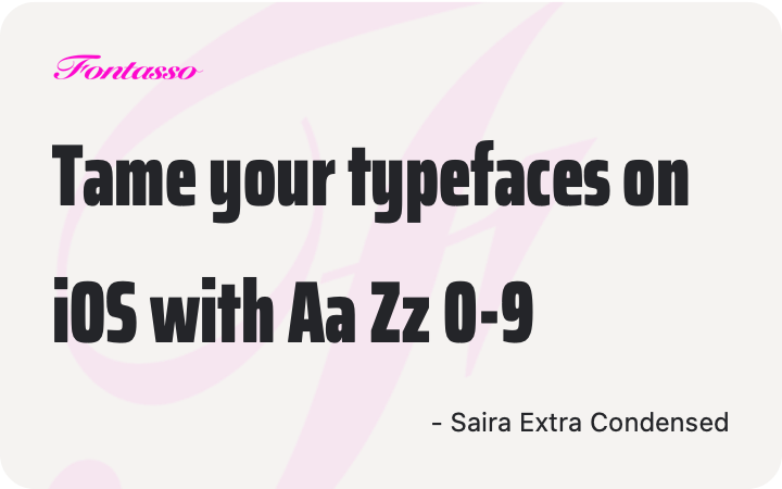 Saira Extra Condensed specimen