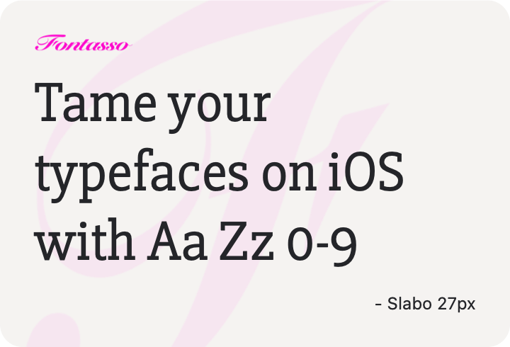 Slabo 27px specimen