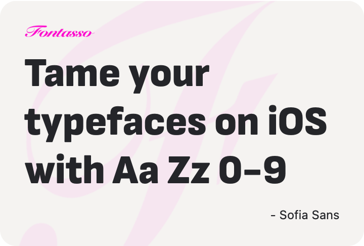 Sofia Sans specimen