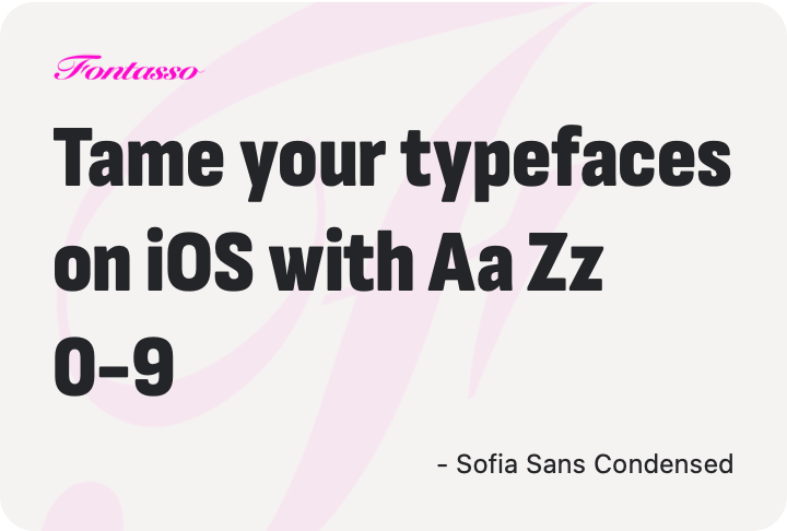 Sofia Sans Condensed specimen