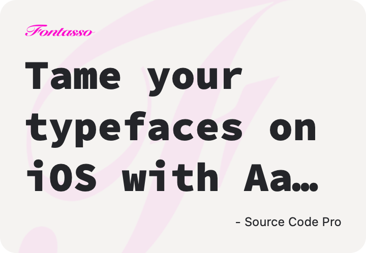 Source Code Pro specimen