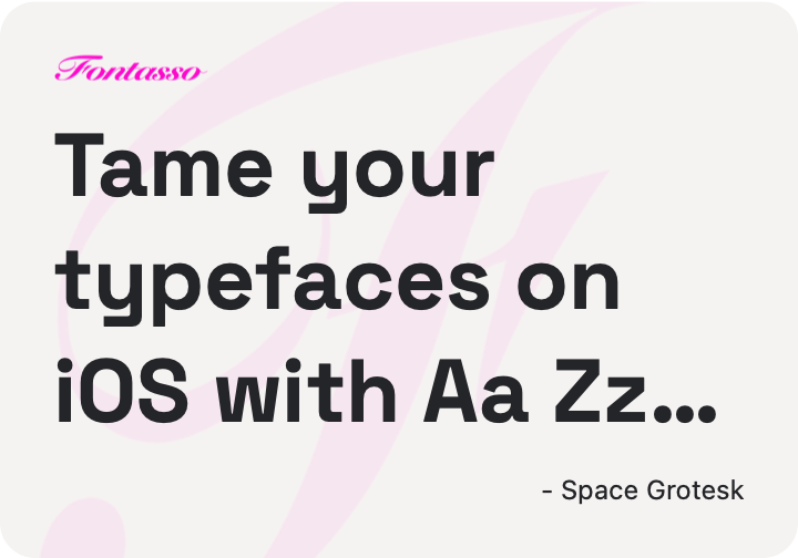 Space Grotesk specimen