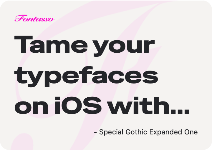 Special Gothic Expanded One specimen