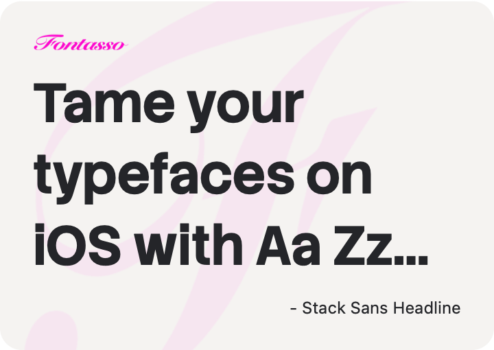 Stack Sans Headline specimen