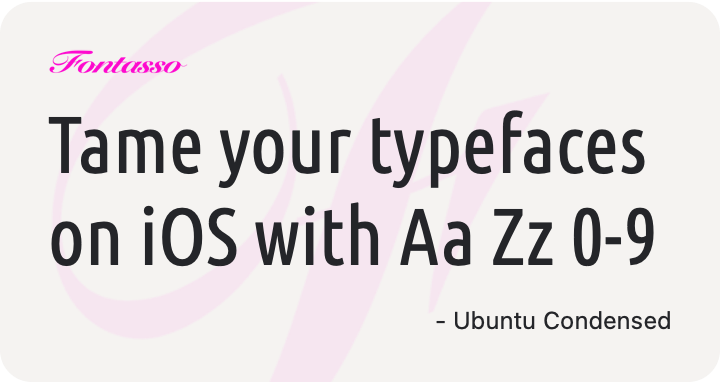 Ubuntu Condensed specimen