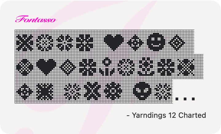 Yarndings 12 Charted specimen