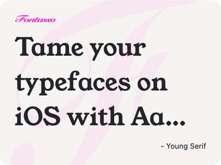 Young Serif specimen