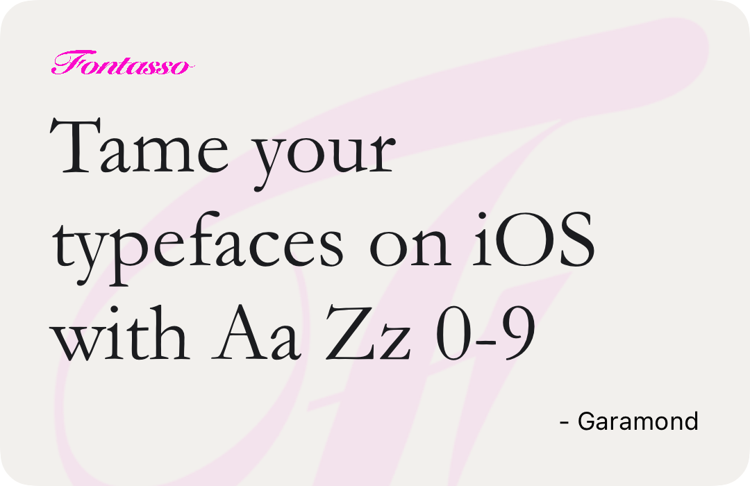Garamond specimen