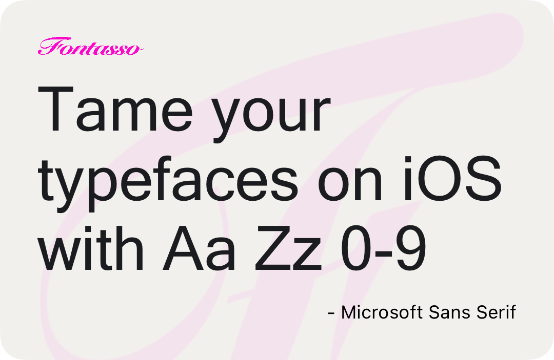 Microsoft Sans Serif specimen