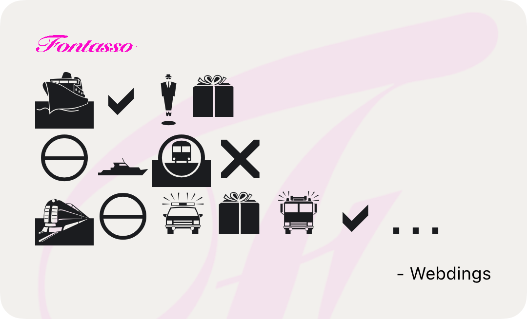 Webdings specimen